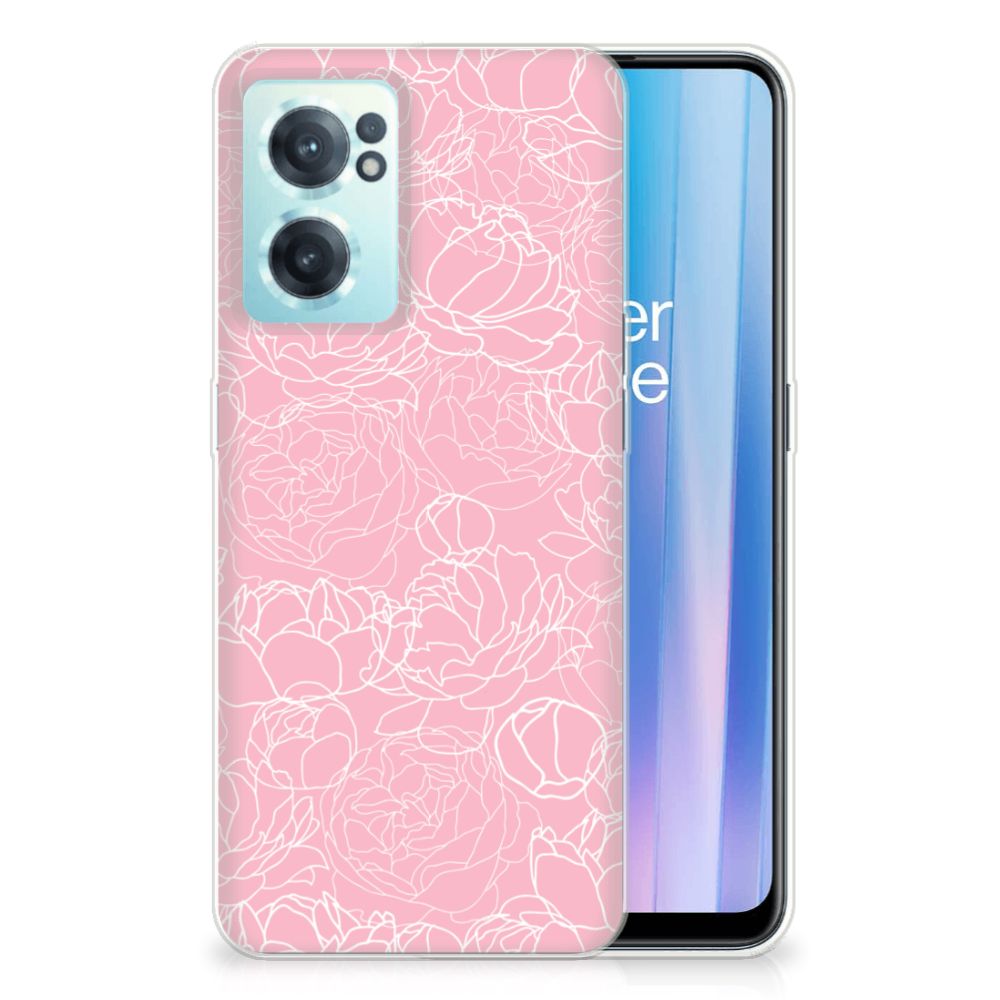 OnePlus Nord CE 2 5G TPU Case White Flowers