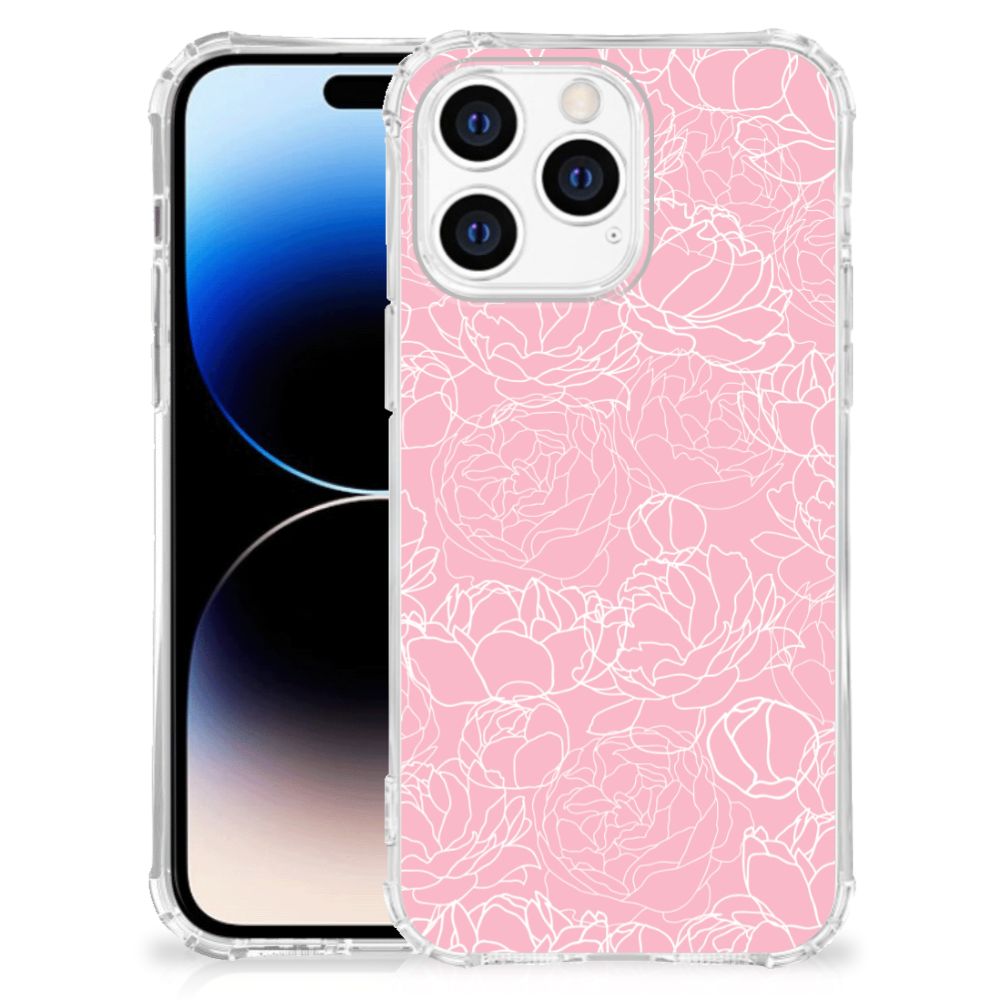 Apple iPhone 14 Pro Max Case White Flowers