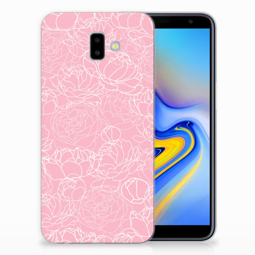Samsung Galaxy J6 Plus (2018) TPU Case White Flowers