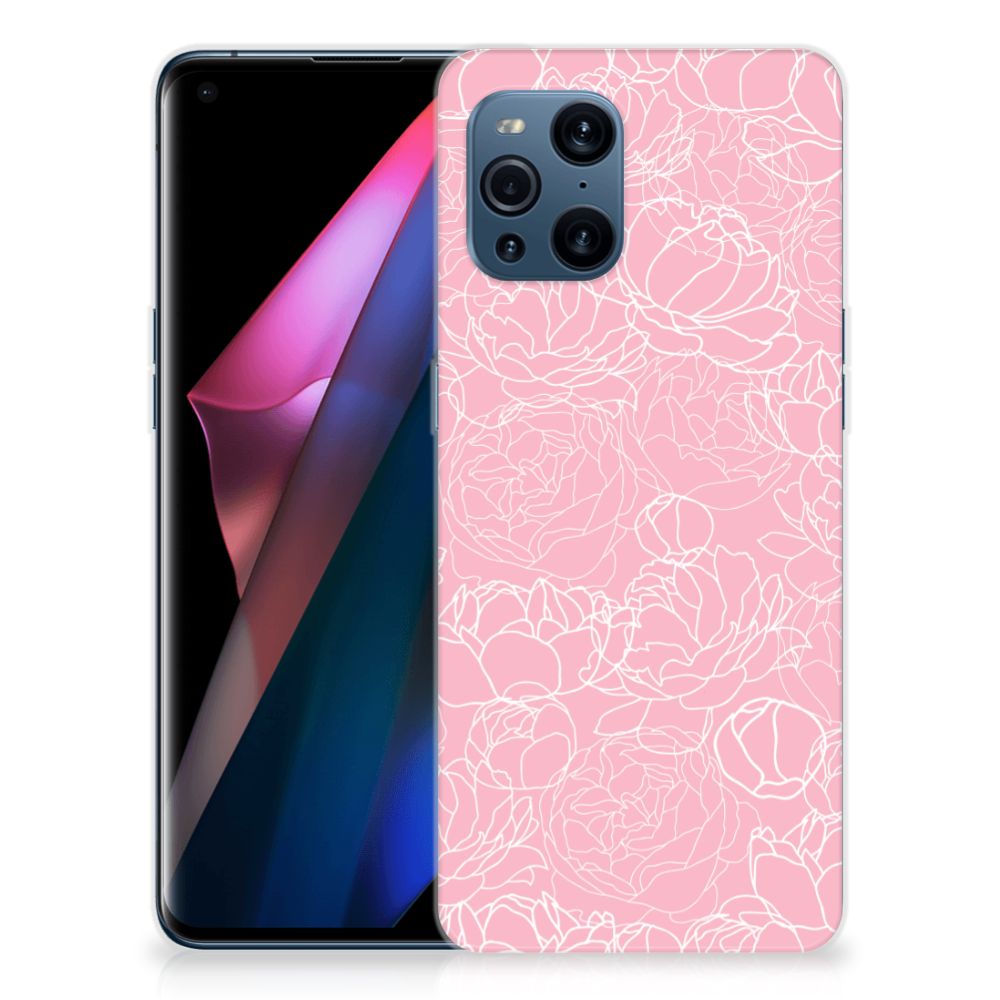 OPPO Find X3 | X3 Pro TPU Case White Flowers
