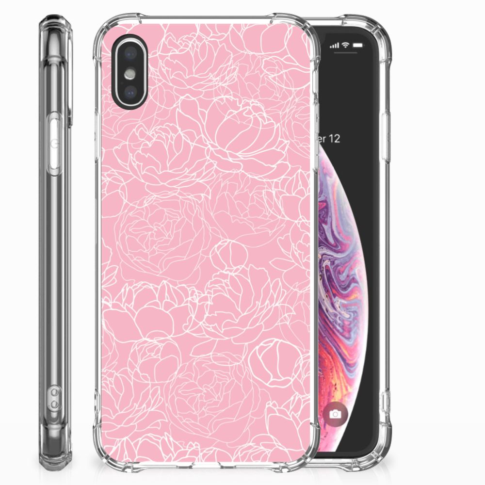 Apple iPhone Xs Max Case White Flowers