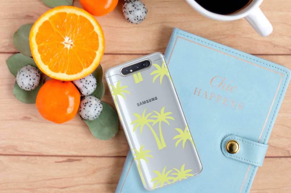 Samsung Galaxy A80 TPU Case Palmtrees