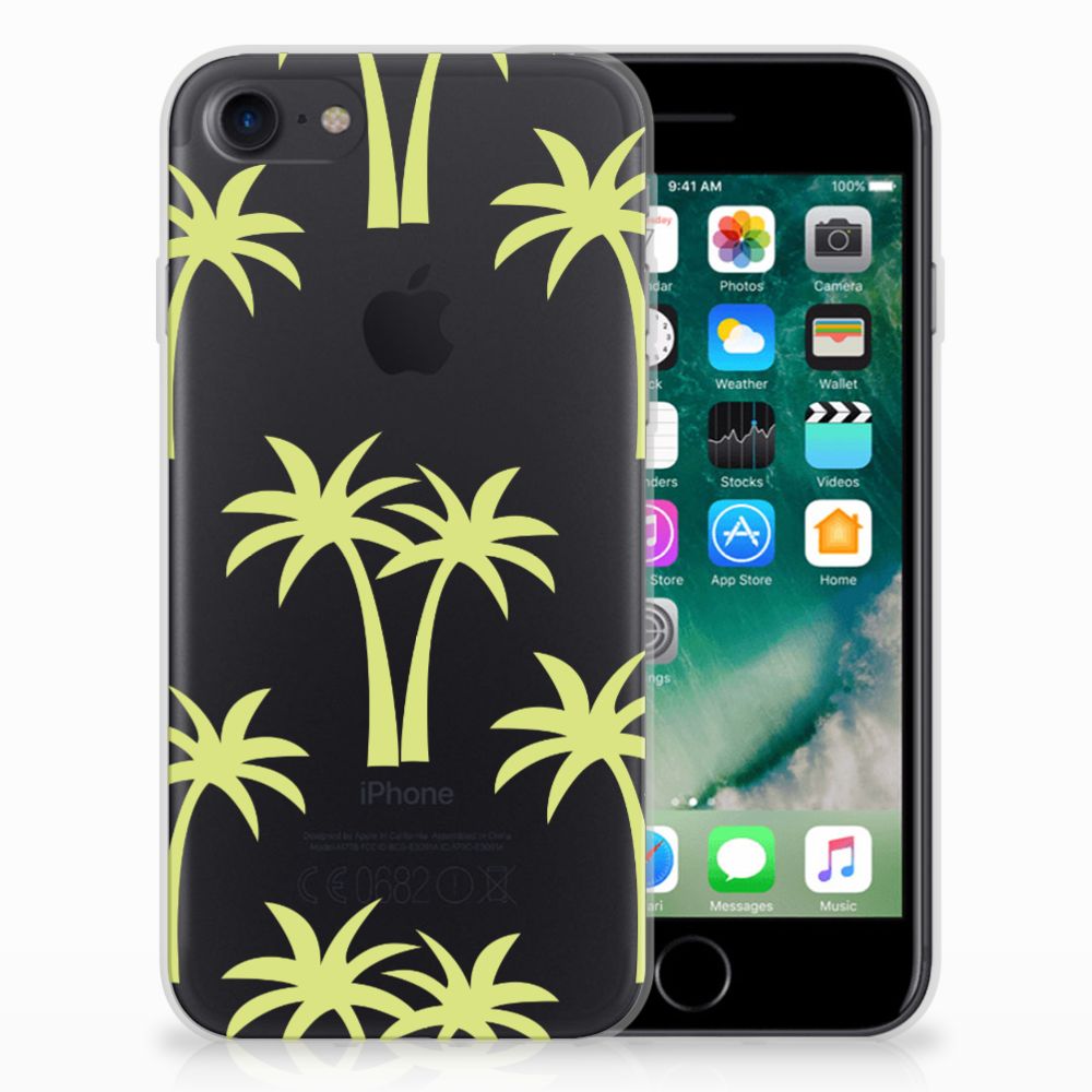 Apple iPhone 7 | 8 Uniek TPU Hoesje Palmtrees