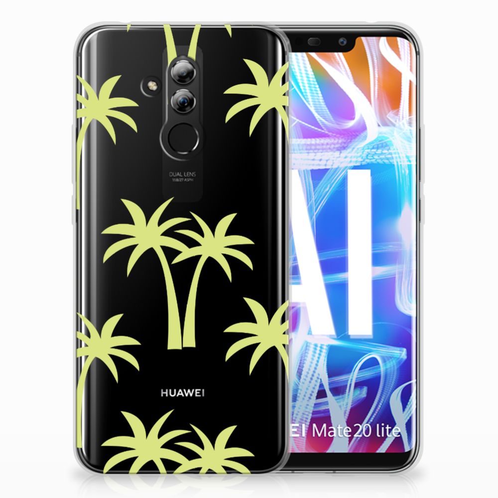 Huawei Mate 20 Lite Uniek TPU Hoesje Palmtrees