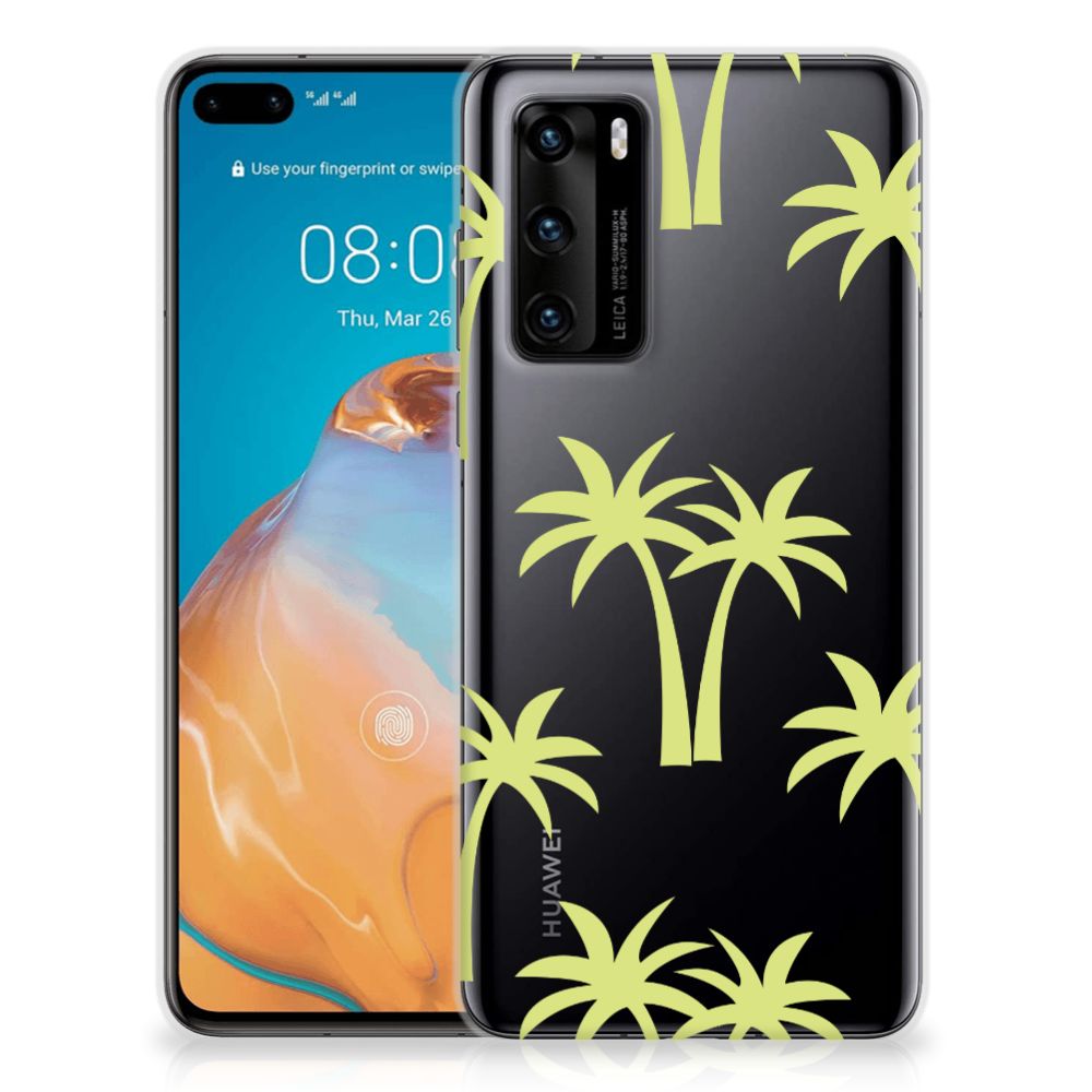 Huawei P40 TPU Case Palmtrees