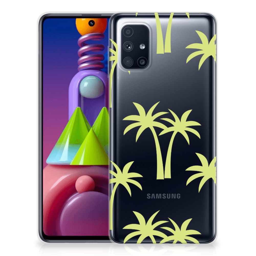 Samsung Galaxy M51 TPU Case Palmtrees