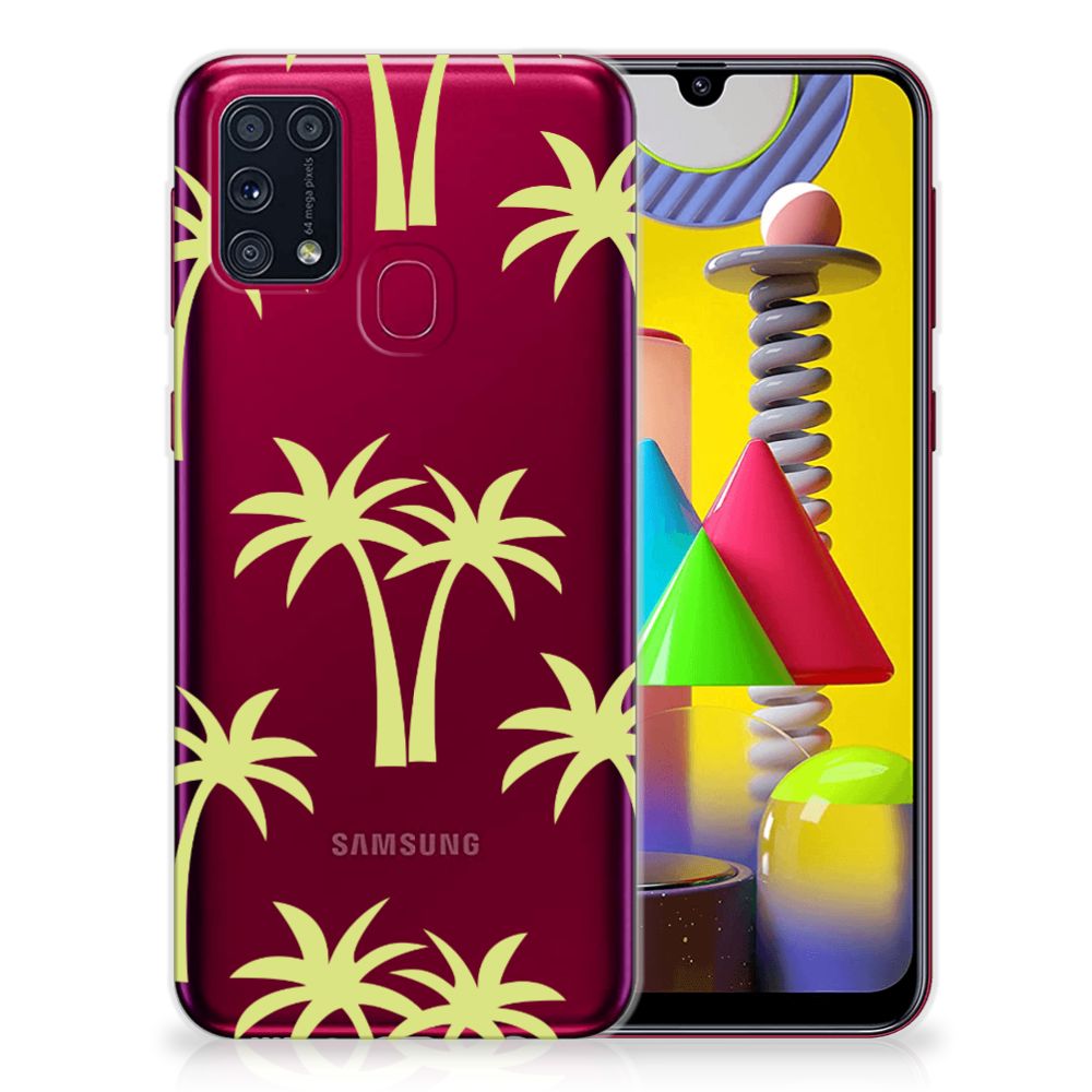 Samsung Galaxy M31 TPU Case Palmtrees