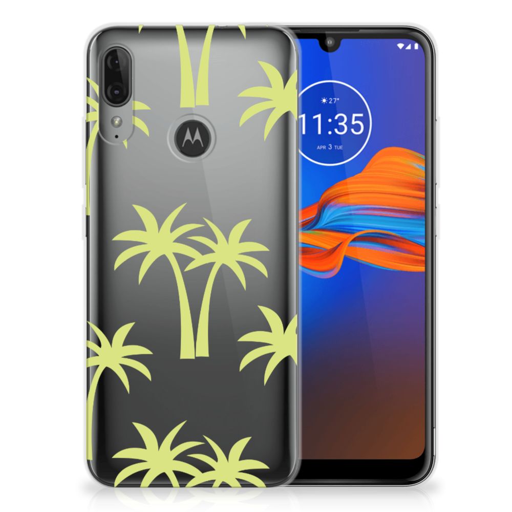 Motorola Moto E6 Plus TPU Case Palmtrees