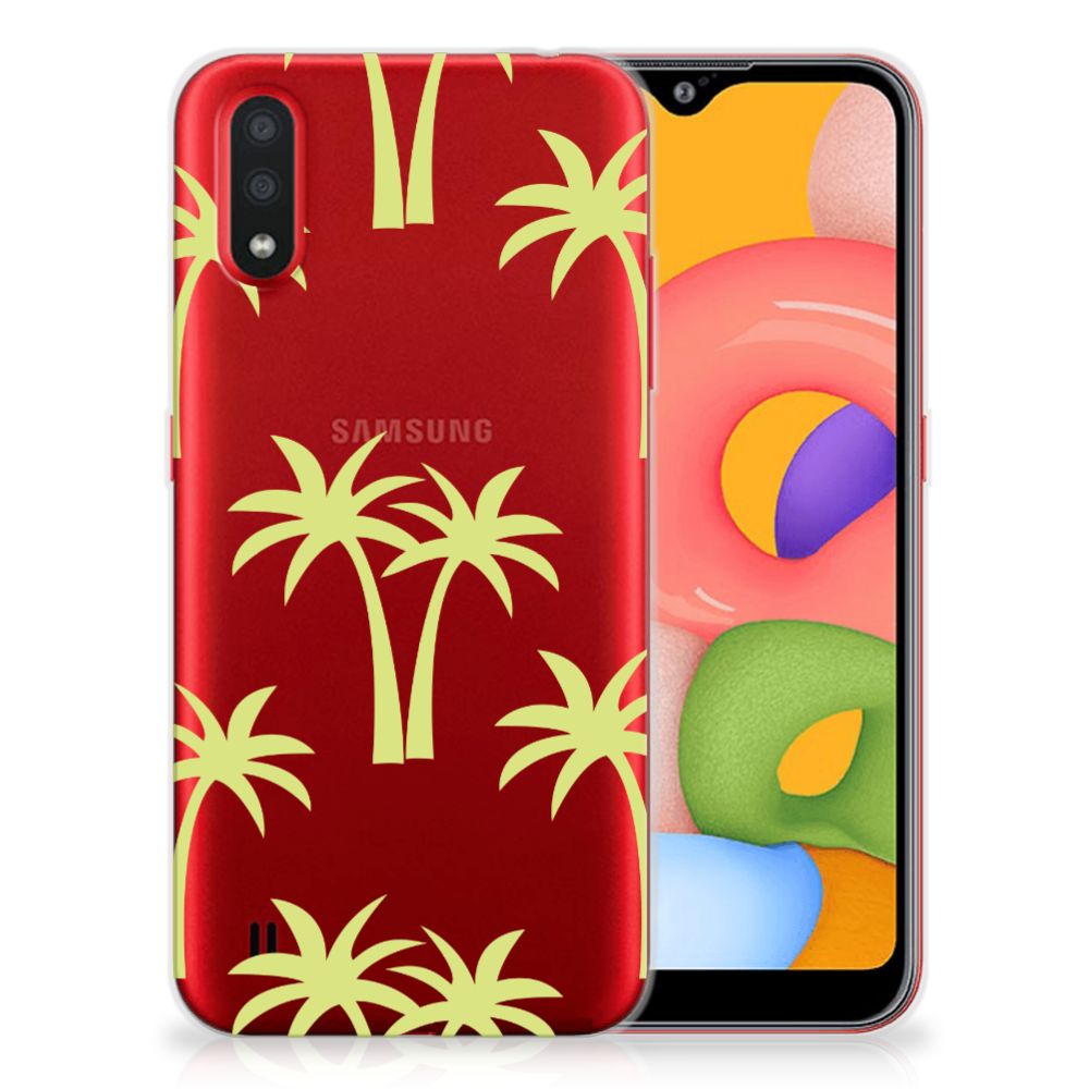 Samsung Galaxy A01 TPU Case Palmtrees