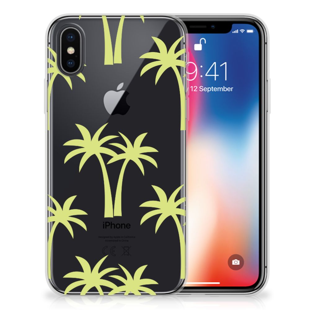 Apple iPhone X | Xs Uniek TPU Hoesje Palmtrees