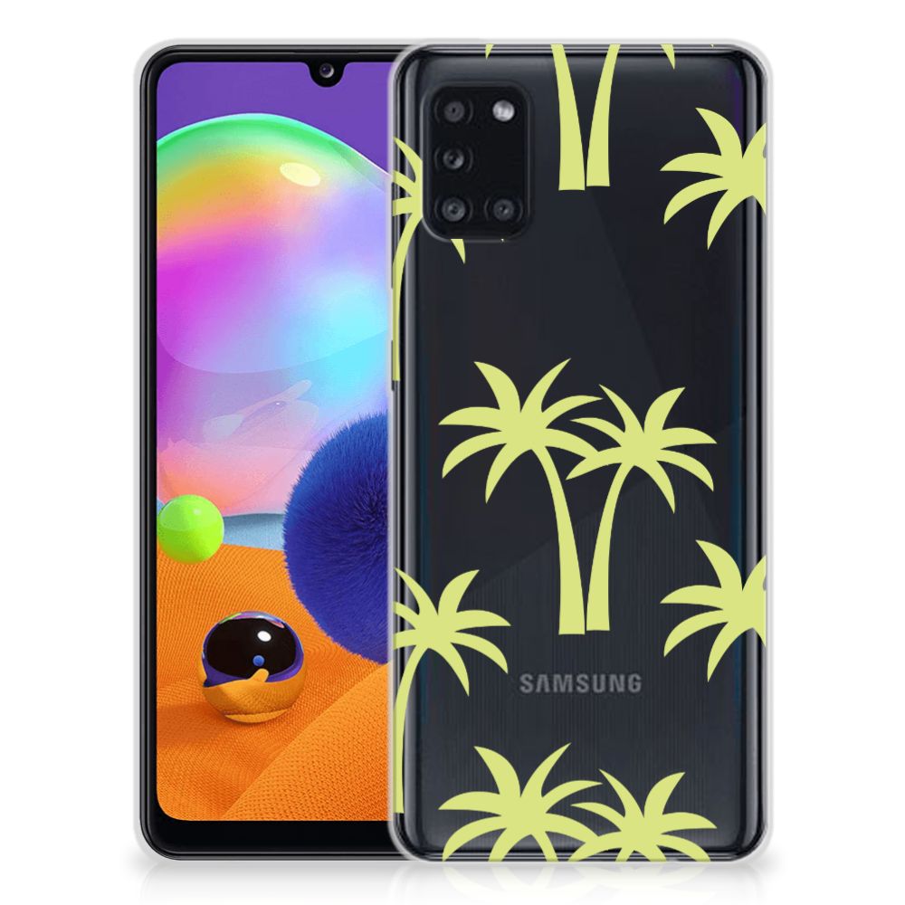 Samsung Galaxy A31 TPU Case Palmtrees