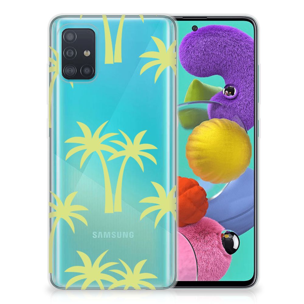 Samsung Galaxy A51 TPU Case Palmtrees