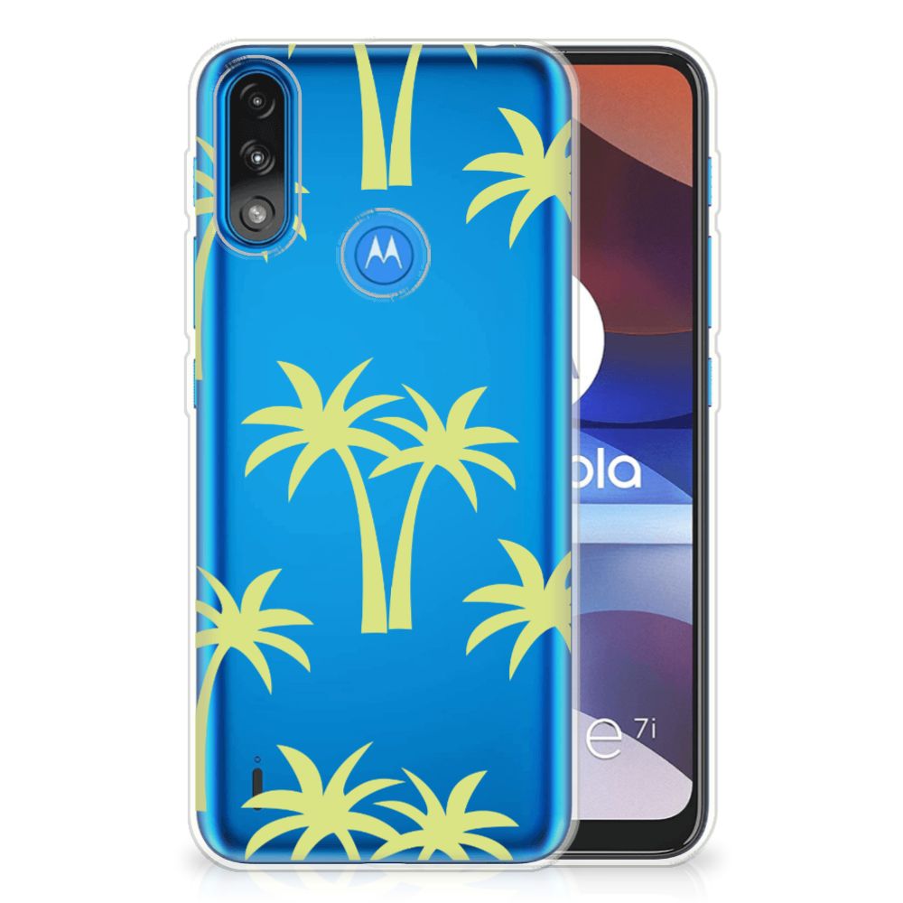 Motorola Moto E7/E7i Power TPU Case Palmtrees