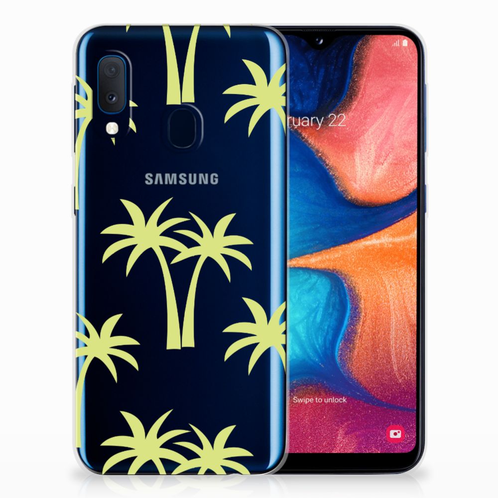 Samsung Galaxy A20e TPU Case Palmtrees