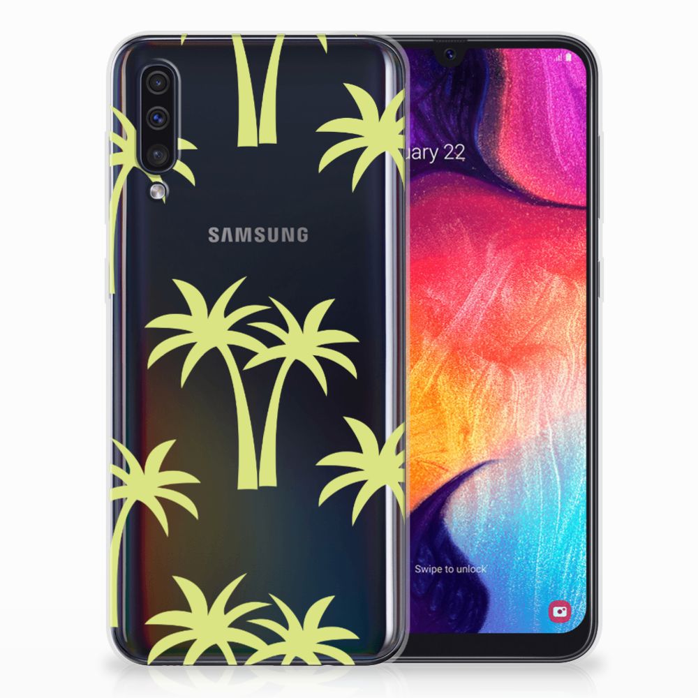 Samsung Galaxy A50 TPU Case Palmtrees