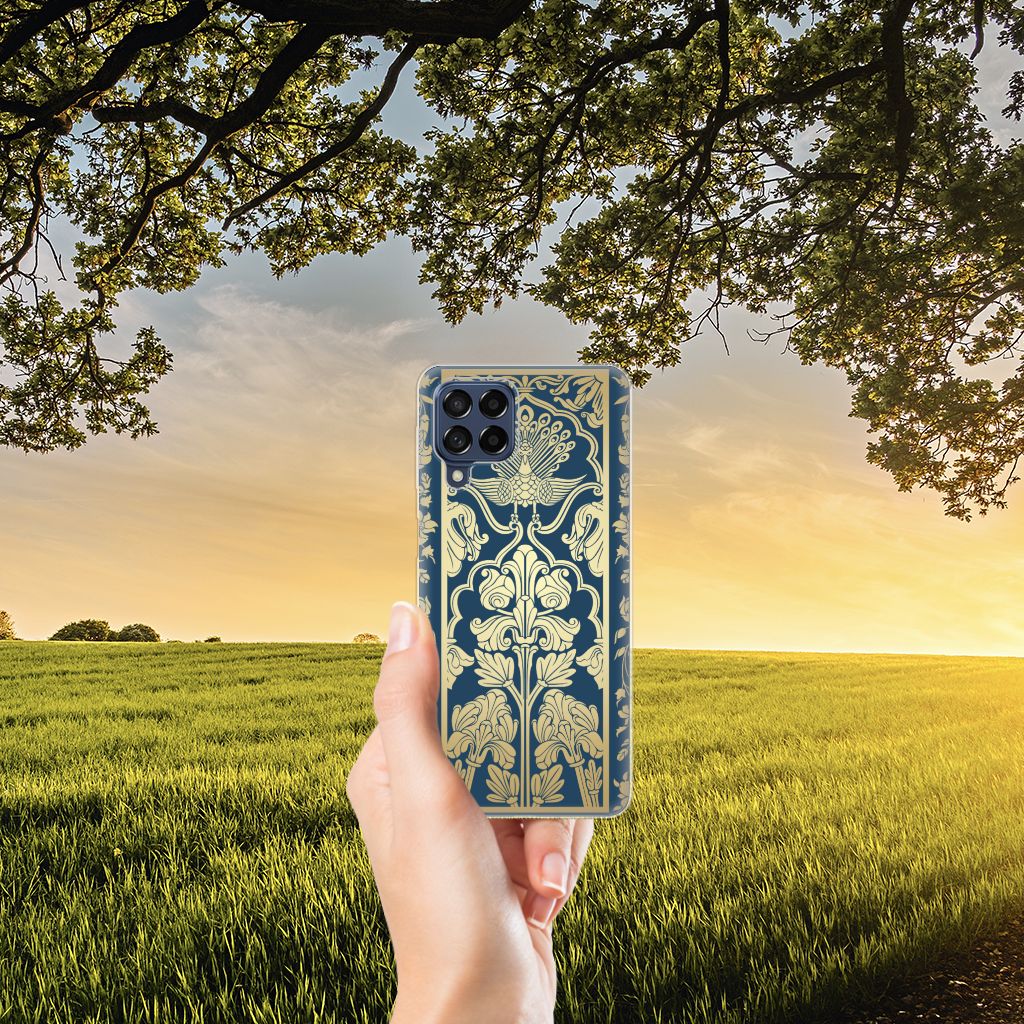 Samsung Galaxy M53 TPU Case Beige Flowers