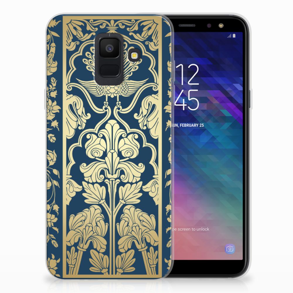 Samsung Galaxy A6 (2018) TPU Case Beige Flowers