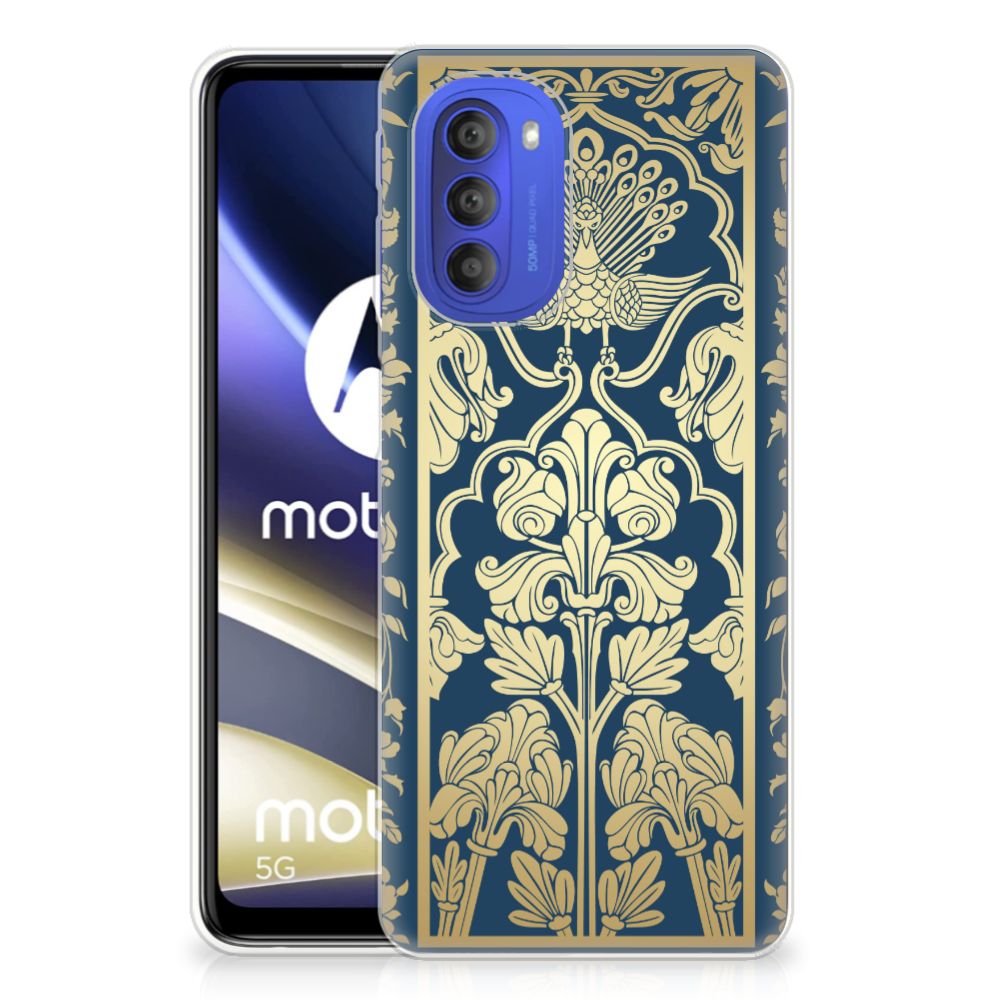 Motorola Moto G51 5G TPU Case Beige Flowers