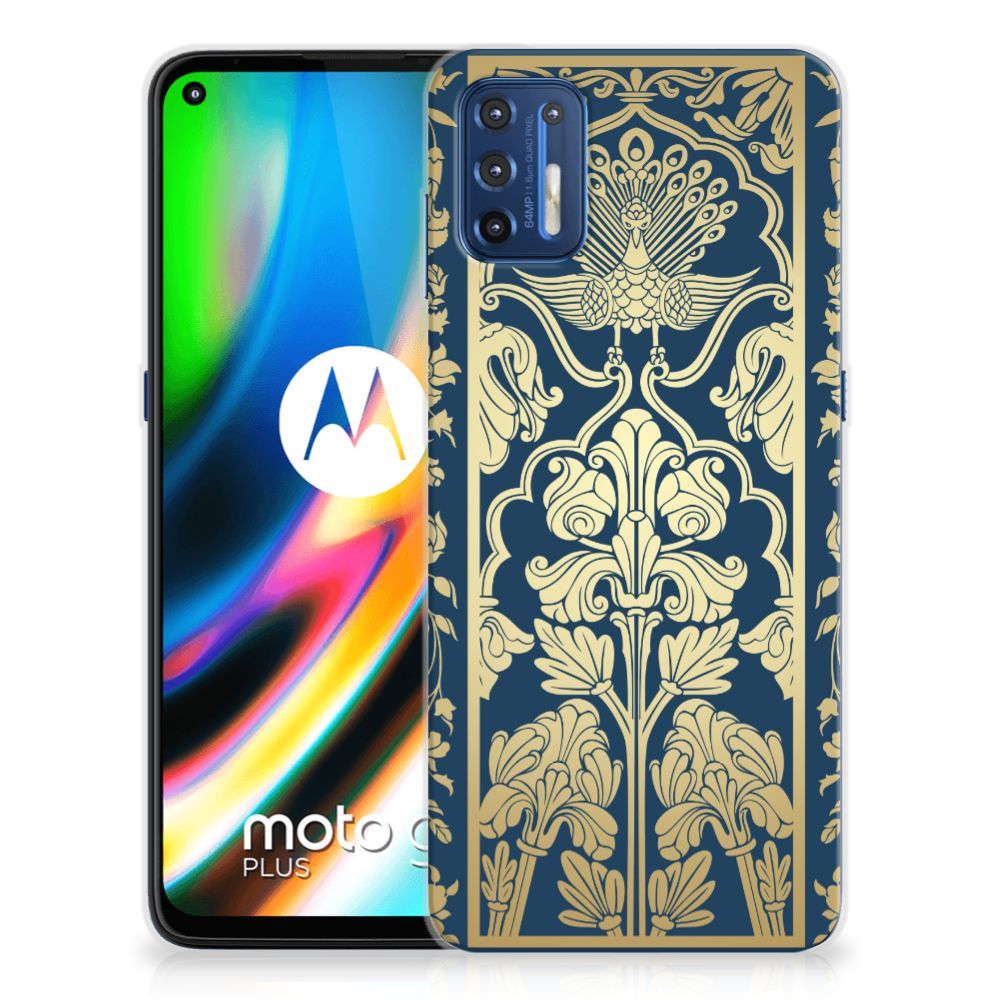 Motorola Moto G9 Plus TPU Case Beige Flowers