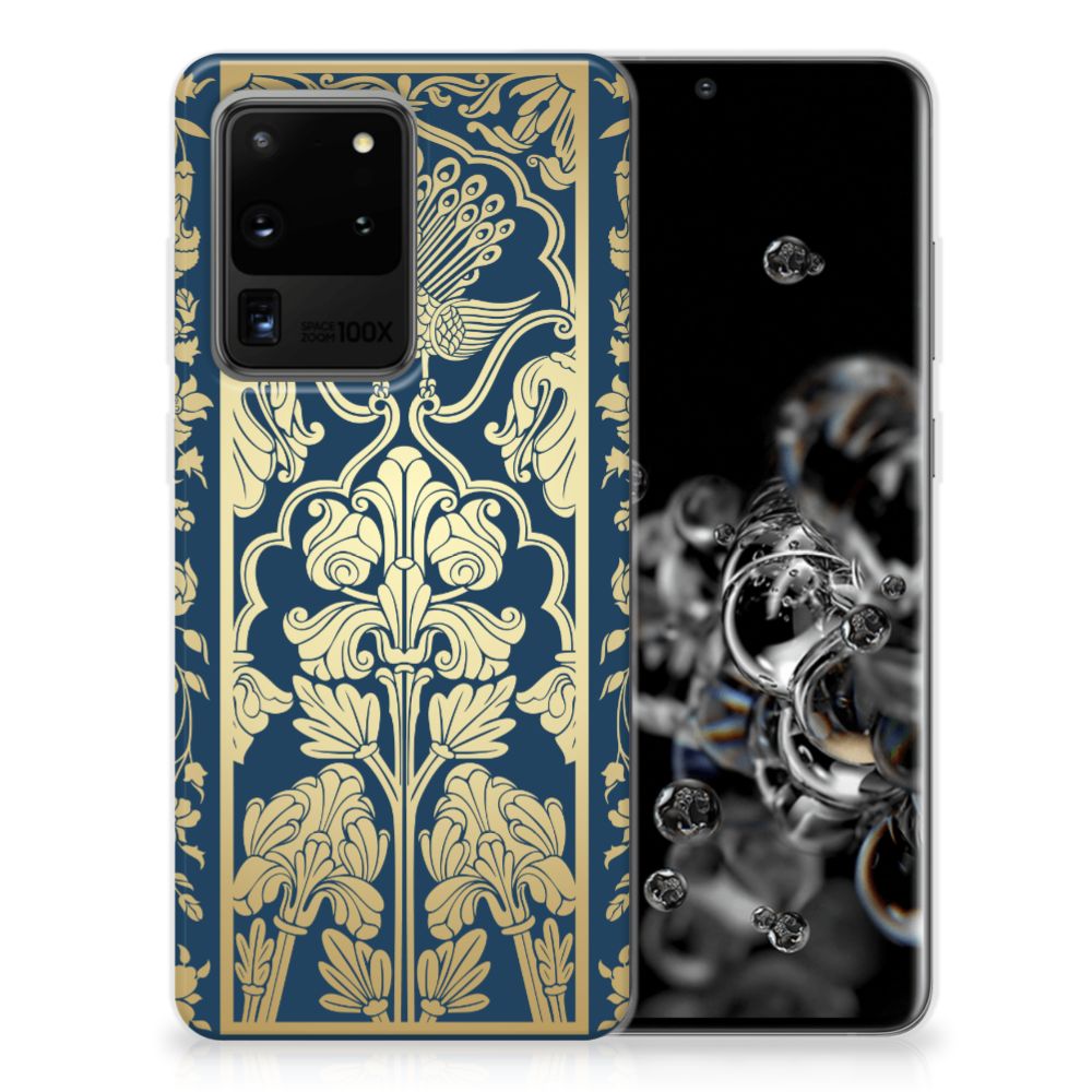 Samsung Galaxy S20 Ultra TPU Case Golden Flowers