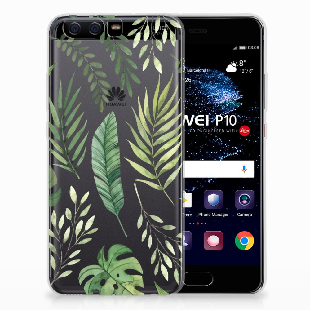 Huawei P10 Uniek TPU Hoesje Leaves