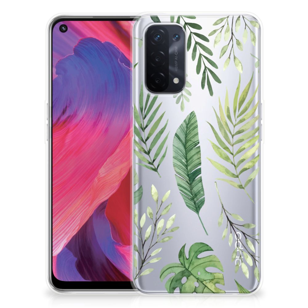 OPPO A74 5G | A54 5G TPU Case Leaves