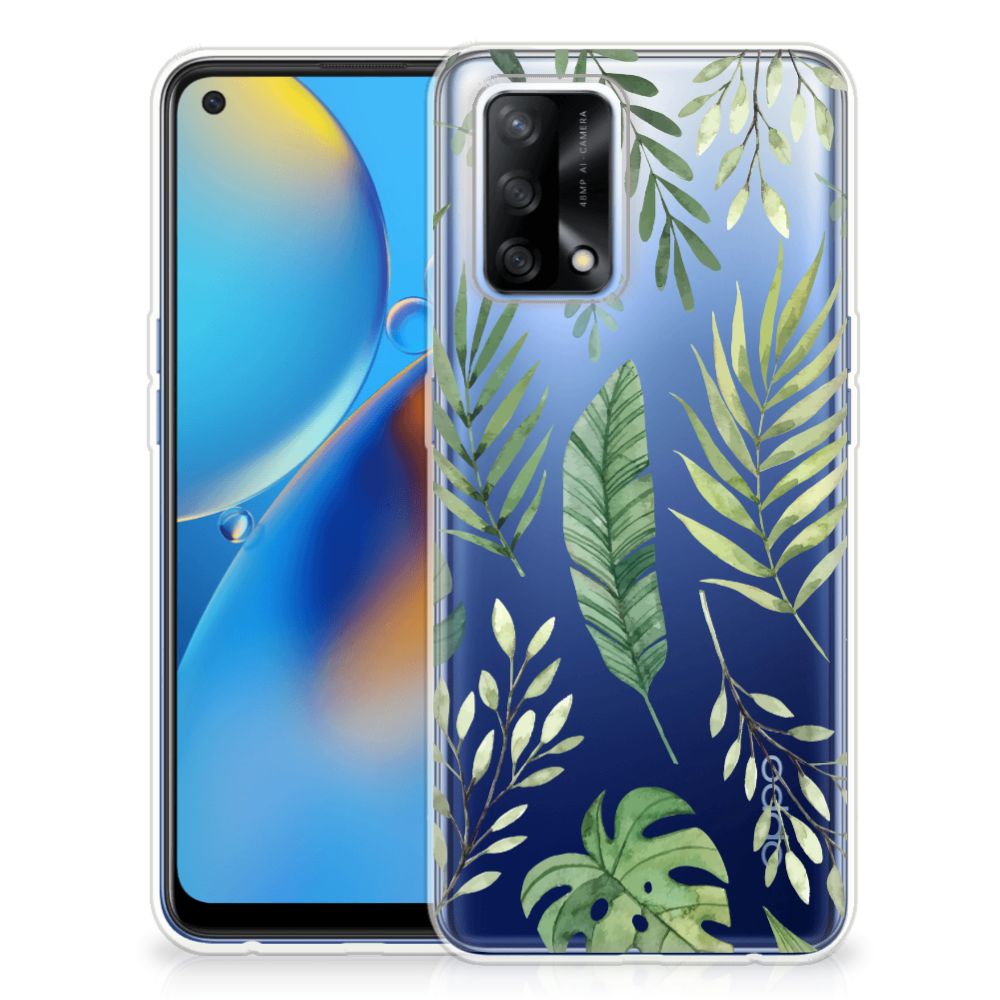 OPPO A74 4G TPU Case Leaves