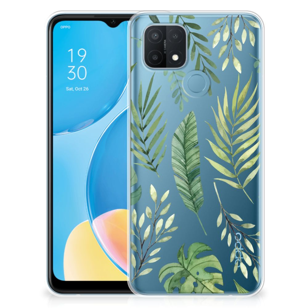 OPPO A15 TPU Case Leaves