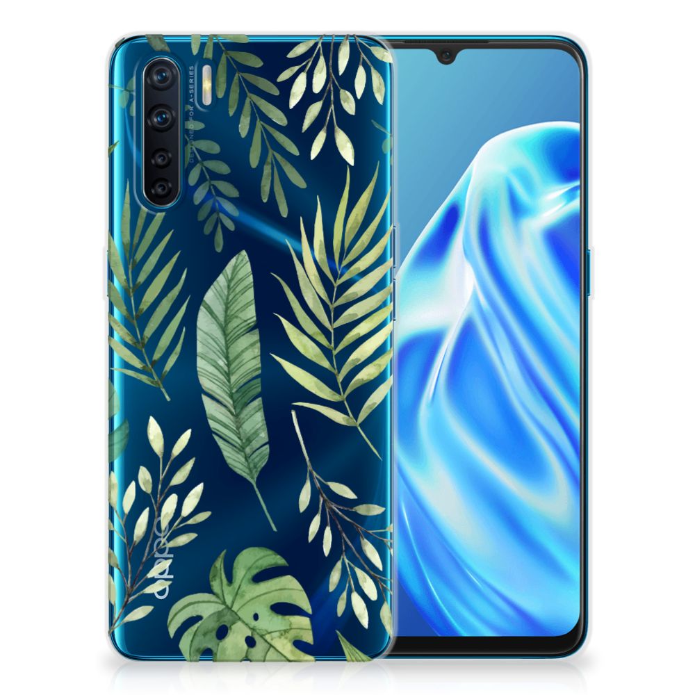 OPPO A91 TPU Case Leaves