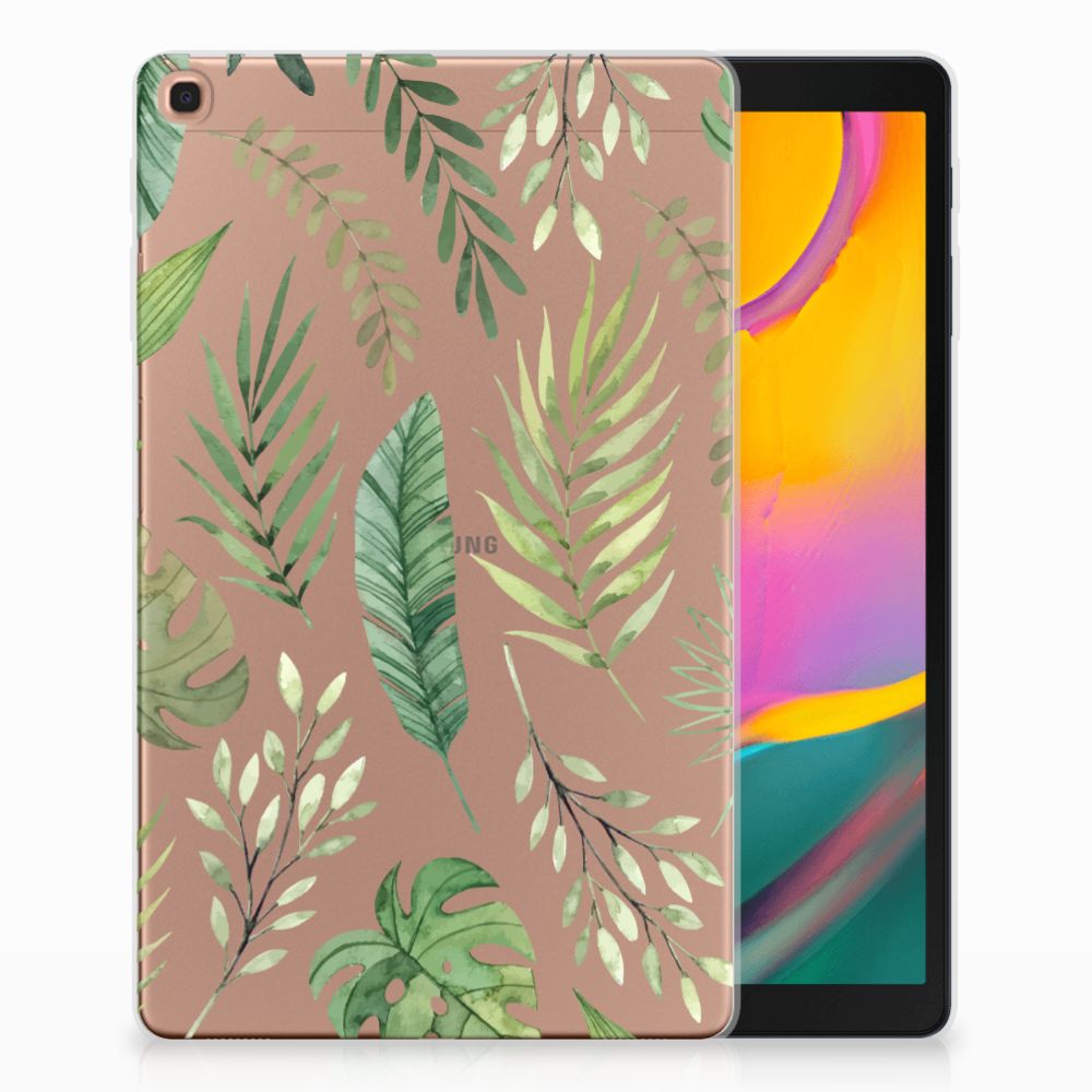 Samsung Galaxy Tab A 10.1 (2019) Siliconen Hoesje Leaves