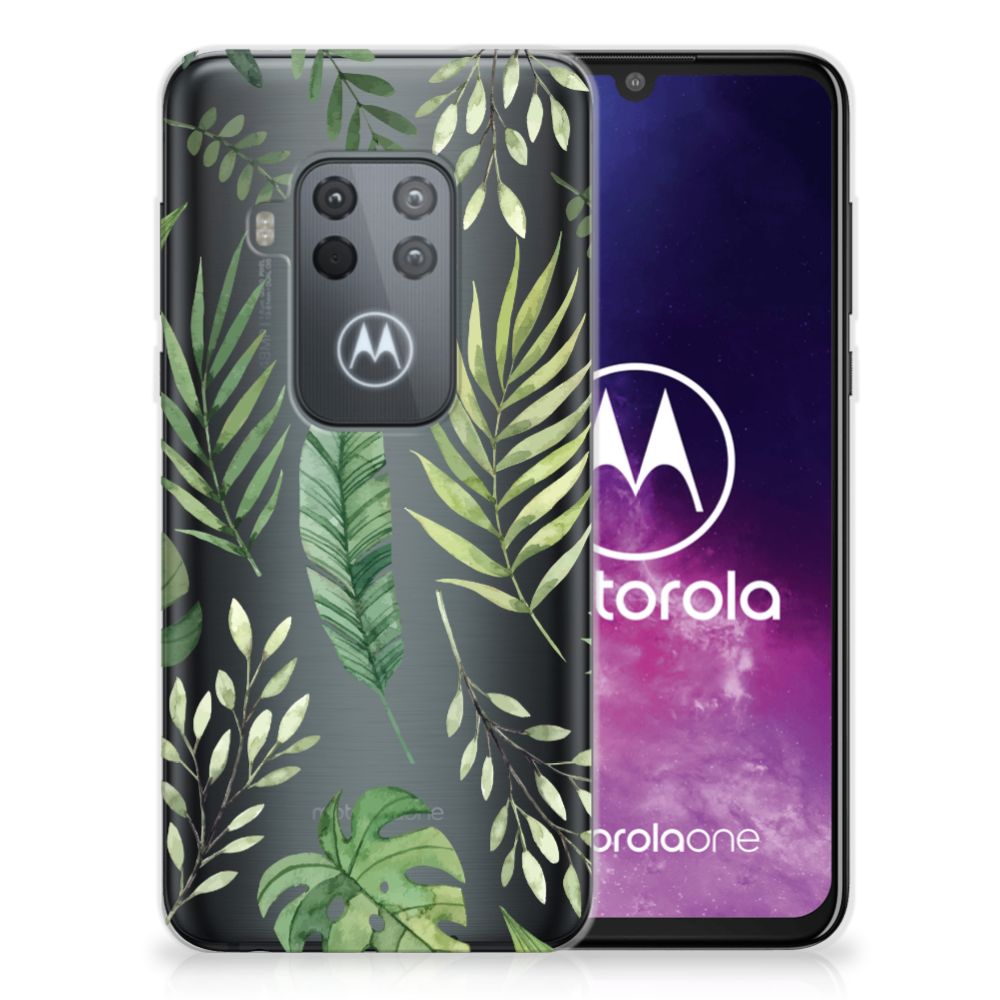 Motorola One Zoom TPU Case Leaves