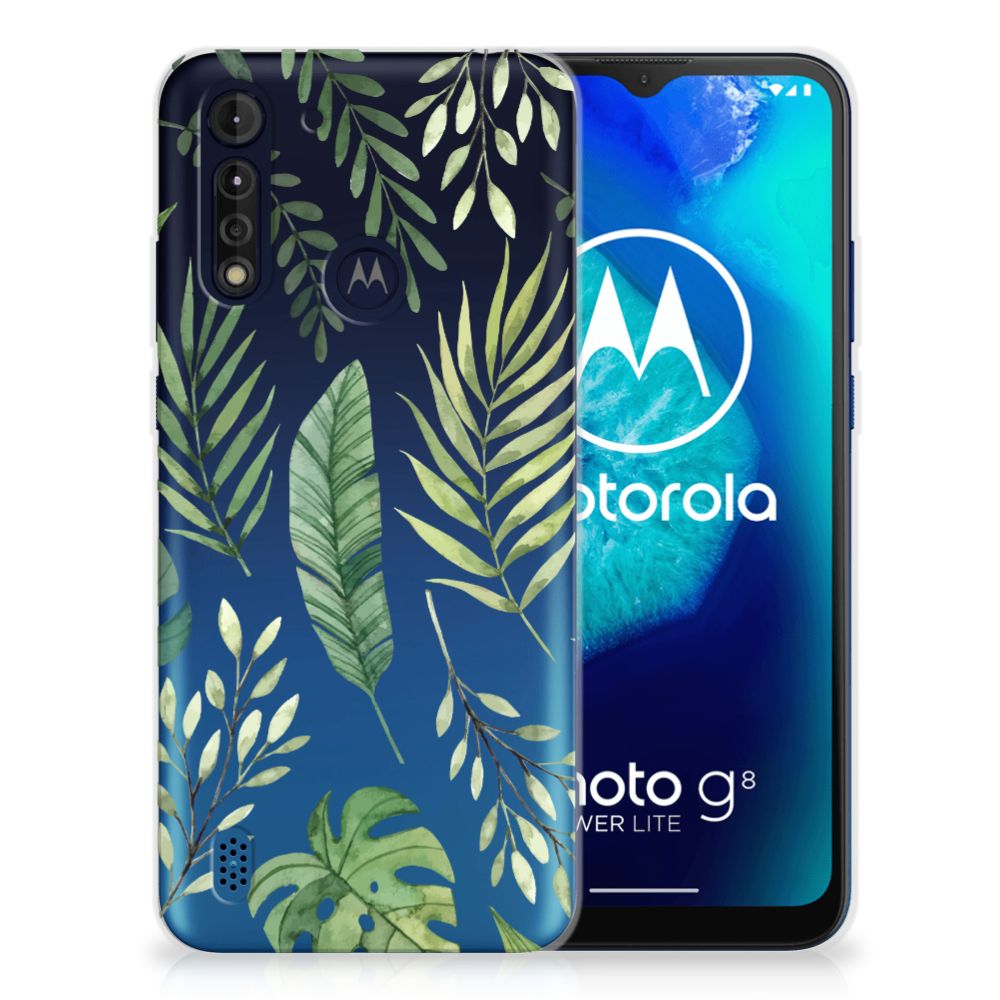 Motorola Moto G8 Power Lite TPU Case Leaves