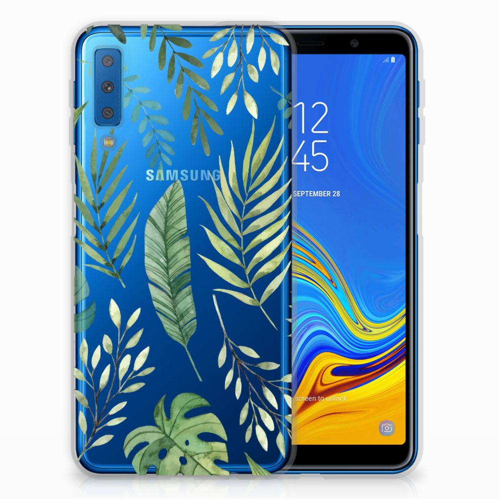 Samsung Galaxy A7 (2018) TPU Case Leaves