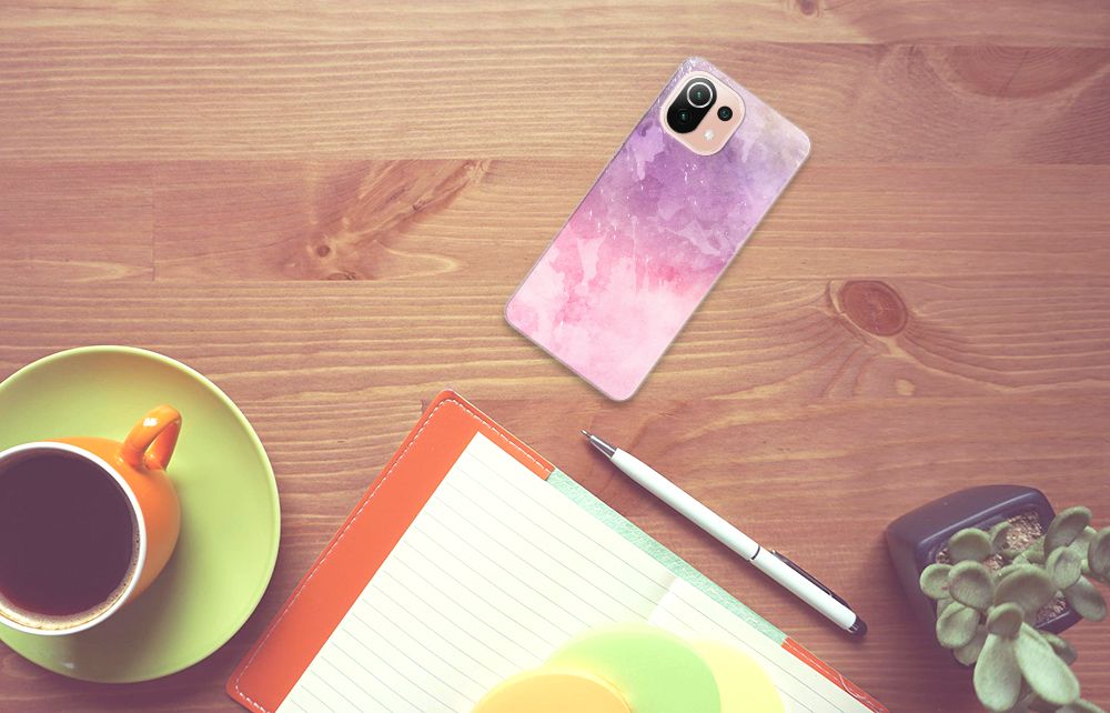 Hoesje maken Xiaomi Mi 11 Lite | 11 Lite 5G NE Pink Purple Paint