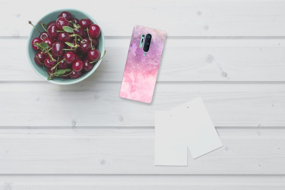 Hoesje maken OnePlus 8 Pro Pink Purple Paint