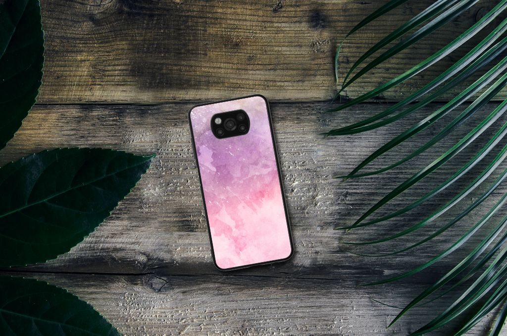 Kleurrijke Telefoonhoesje Xiaomi Poco X3 | X3 Pro Pink Purple Paint