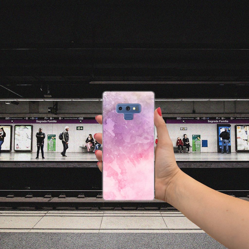 Hoesje maken Samsung Galaxy Note 9 Pink Purple Paint