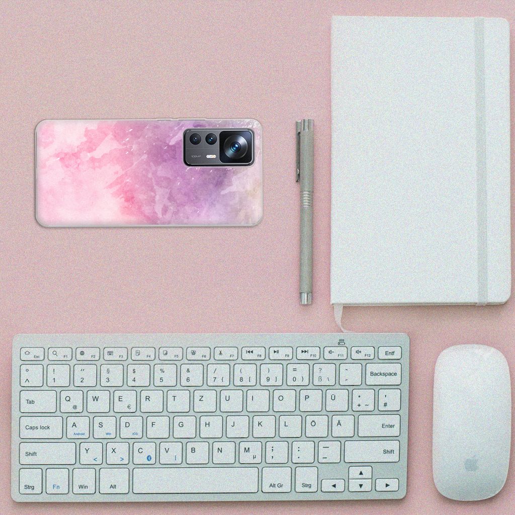 Hoesje maken Xiaomi 12T | 12T Pro Pink Purple Paint