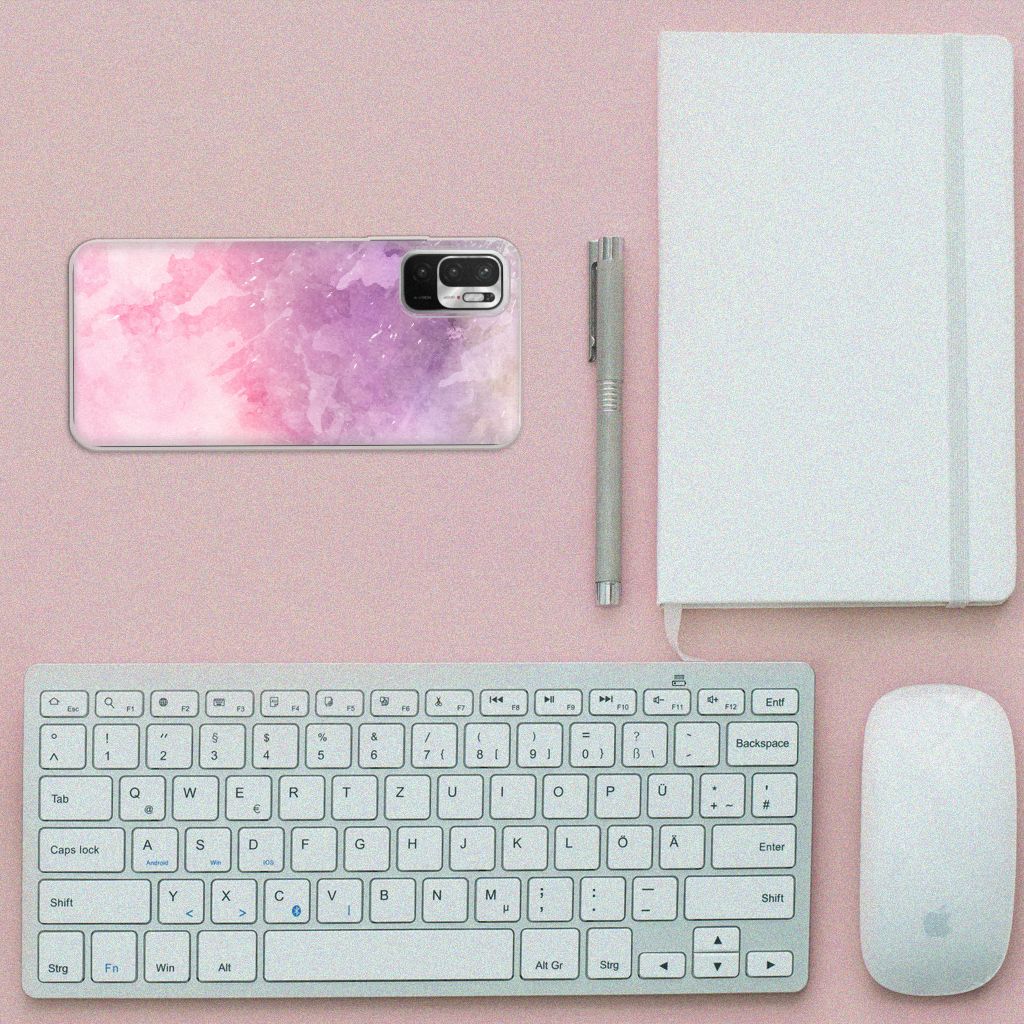 Hoesje maken Xiaomi Redmi Note 10/10T 5G | Poco M3 Pro Pink Purple Paint