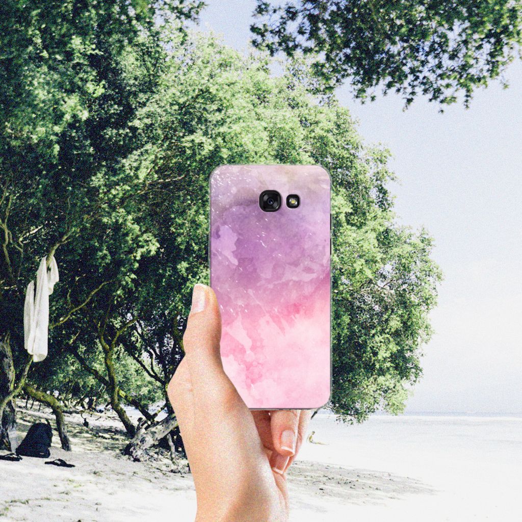 Hoesje maken Samsung Galaxy A5 2017 Pink Purple Paint