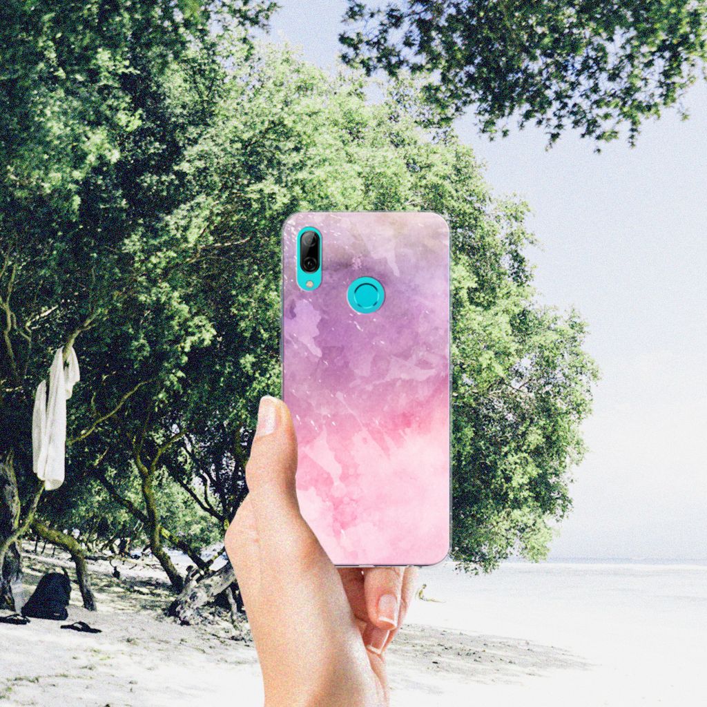 Hoesje maken Huawei P Smart 2019 Pink Purple Paint
