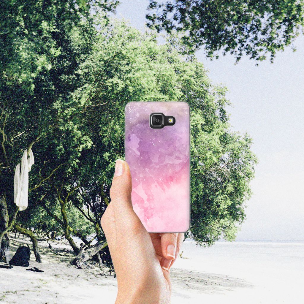 Hoesje maken Samsung Galaxy A3 2016 Pink Purple Paint