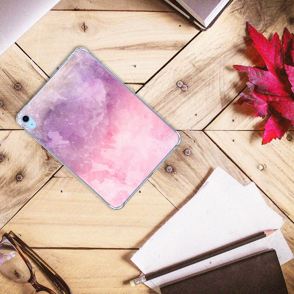 Tablethoes iPad (2022) 10.9 Pink Purple Paint