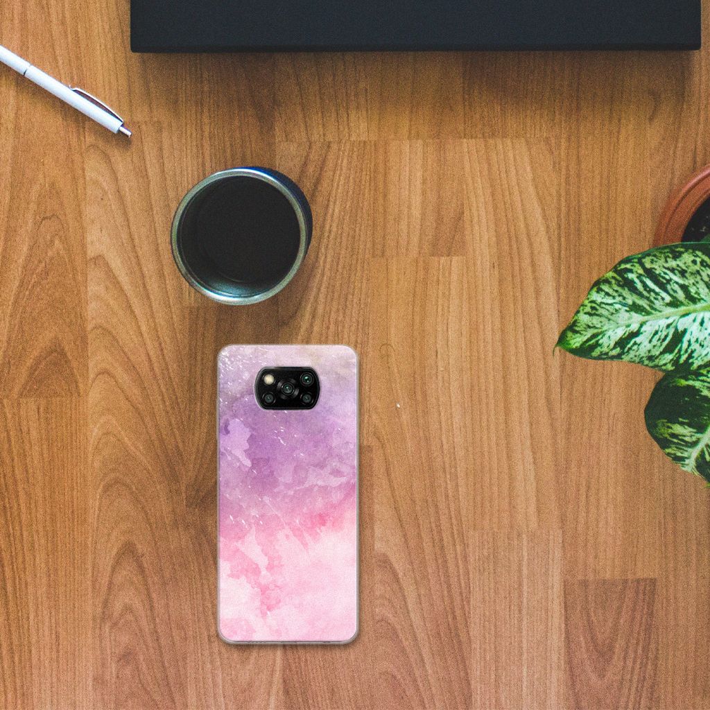 Hoesje maken Xiaomi Poco X3 | Poco X3 Pro Pink Purple Paint