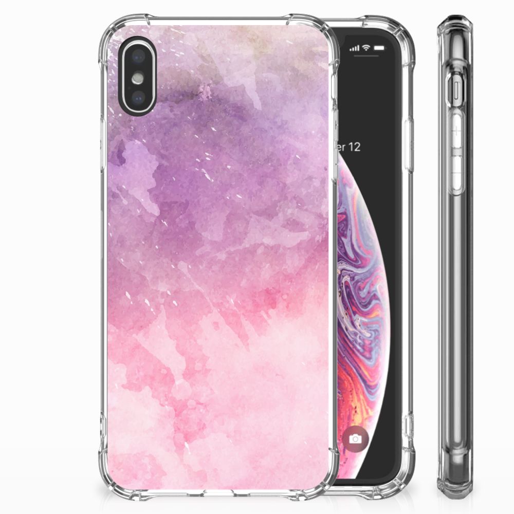 Back Cover Apple iPhone Xs Max Pink Purple Paint