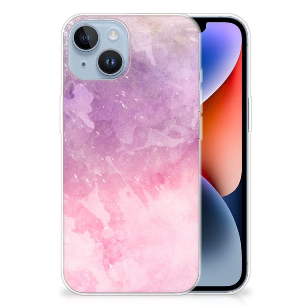 Hoesje maken Apple iPhone 14 Pink Purple Paint