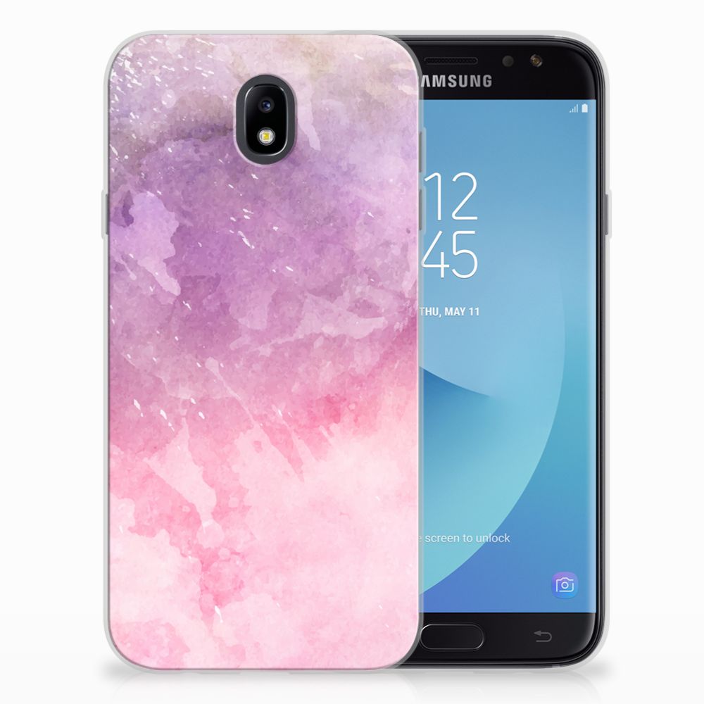 Hoesje maken Samsung Galaxy J7 2017 | J7 Pro Pink Purple Paint