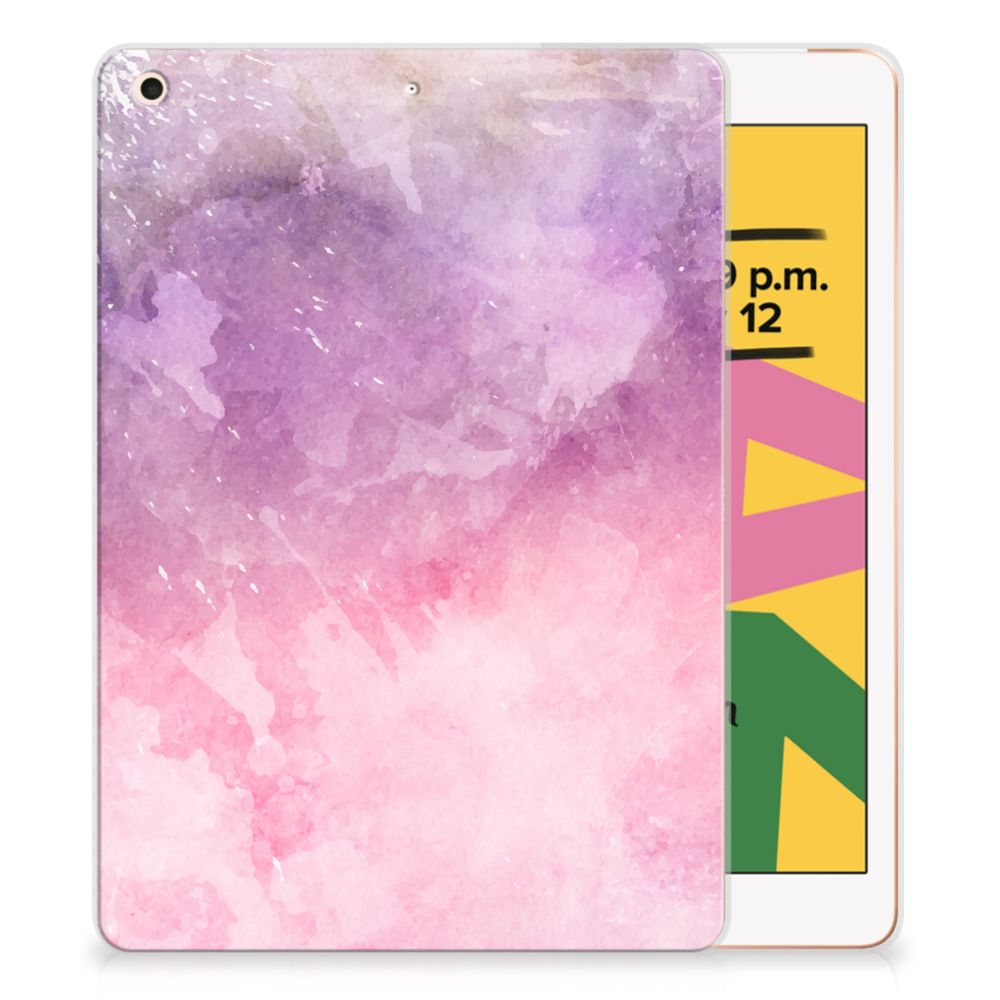 Tablethoes Apple iPad 10.2 | iPad 10.2 (2020) | 10.2 (2021) Pink Purple Paint