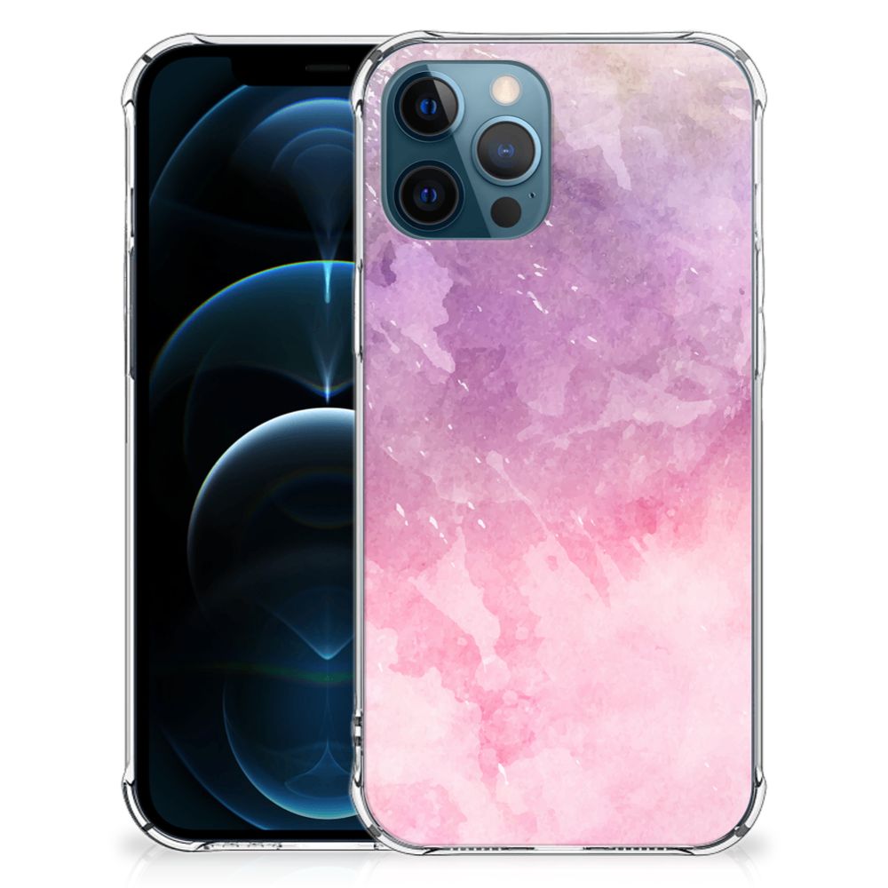 Back Cover iPhone 12 | 12 Pro Pink Purple Paint