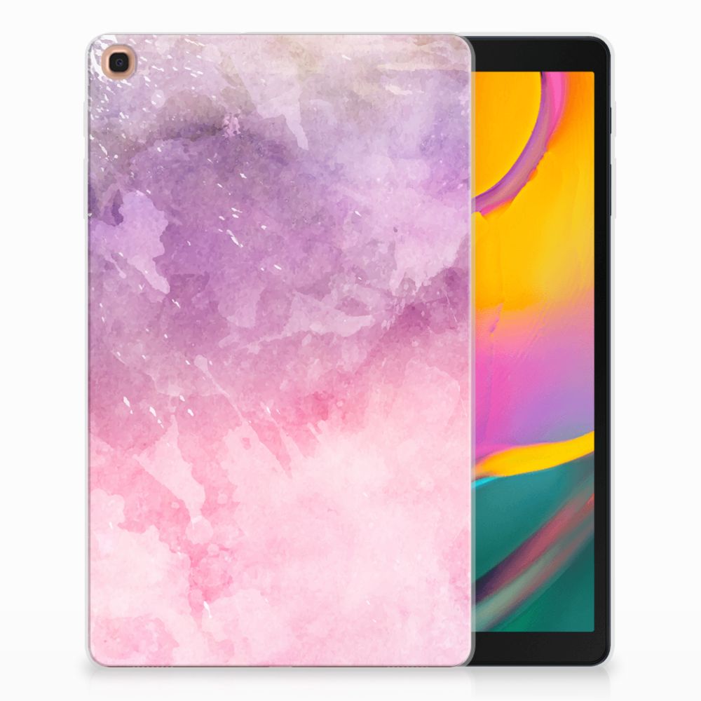 Samsung Galaxy Tab A 10.1 (2019) Tablethoesje Design Pink Purple Paint